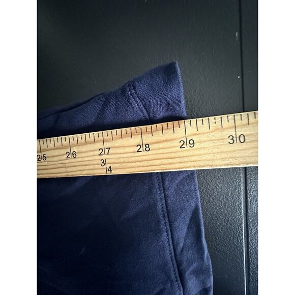 Pure Jill Plus Size 3X Eco Terry Pants Blue Stretch Pockets Pull On Comfy 26-19 - Picture 8 of 10